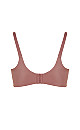 Fashion Smooth Back Bra - brown