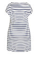 Plus Size Summer Day Stripe Dress - ivory