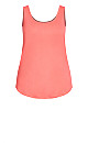 Plain Essential Tank - coral