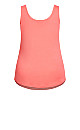 Plain Essential Tank - coral