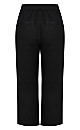 Black Linen Viscose Trouser