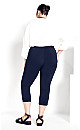 Plus Size Super Stretch Crop Pant - Navy