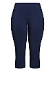 Plus Size Super Stretch Crop Pant - Navy