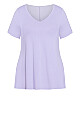 Plus Size Love Me Plain Top - Lilac