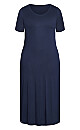 Plus Size Night Dress - navy