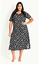 Floral Nightdress - black