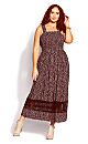 Bohemian Maxi Dress - black