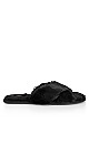 WIDE FIT Jojo Cross Slipper - black