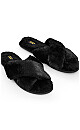 WIDE FIT Jojo Cross Slipper - black