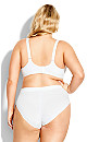 Seamless High Cut Brief - white