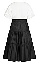 Dress Maya - ivory/black