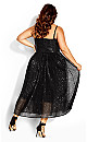 Aurora Black Sequin Maxi Dress