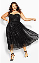 Aurora Black Sequin Maxi Dress