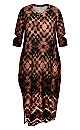 Naomi Black Print Maxi Dress 