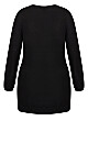 Zip Front Jumper - black