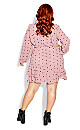 Sabrina Dress - pink polka dot