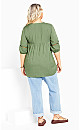 Carmel Pintuck Tunic - moss