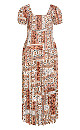 Plus Size Jamilla Maxi Dress - russet