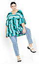 Plus Size Harlen Tunic - turquoise