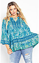 Sea Change Top - aqua