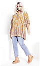 Plus Size Follow Your Heart Tunic - gold