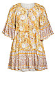 Plus Size Follow Your Heart Tunic - gold