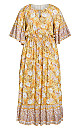 Plus Size Follow Your Heart Maxi Dress - gold