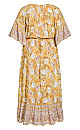 Plus Size Follow Your Heart Maxi Dress - gold