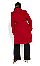 So Sleek Coat - true red