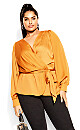 Plus Size Top Opulent - honey