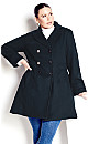 Military Coat - navy