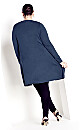 Plus Size Meadow Mews Cardigan - blue