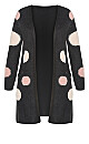 Plus Size Donatella Charcoal Marle Cardigan