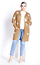 Plus Size Starry Cardigan - camel marle