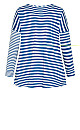 Plus Size Sina Stripe Top - bluebird