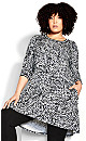 Plus Size Nala Tunic Dress - black