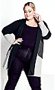 Plus Size Cora Cardigan - gray