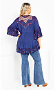 Frankie Frill Tunic - violet