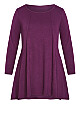 Plus Size Zee Tunic - plum