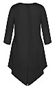 Plus Size Rylee Hacci Tunic - black