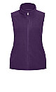 Plus Size Polar Fleece Vest - plum