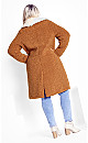 Teddy Faux Fur Jacket - tan