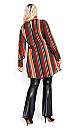 Bold Stripe Tunic - tan