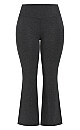 Plus Size Supima Bootleg Legging Charcoal - tall