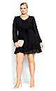 Pretty Ruffle Dress - black