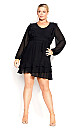 Pretty Ruffle Dress - black