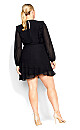 Pretty Ruffle Dress - black