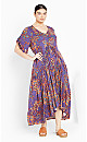 Val Print Dress - iris