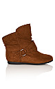 WIDE FIT Serena Ankle Boot - chocolate