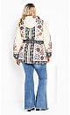 Flora Puffer Vanilla Jacket